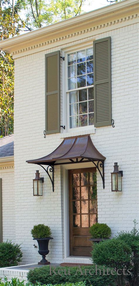 front of house metal awning|awning over front door entry.